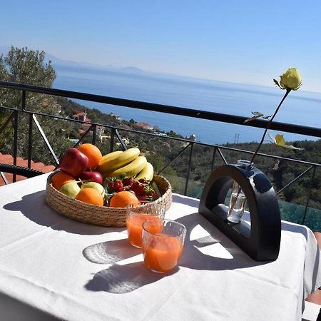 Apollo Romantic Sea View Villa Kivérion エクステリア 写真
