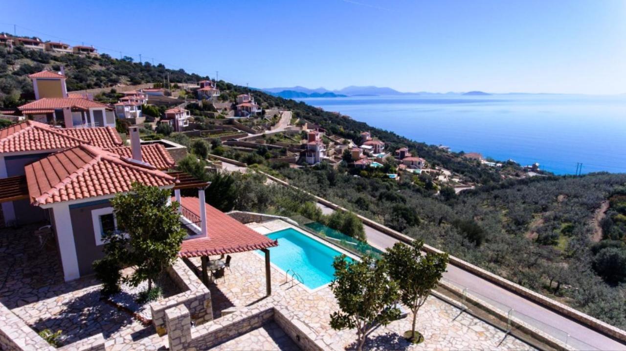 Apollo Romantic Sea View Villa Kivérion エクステリア 写真