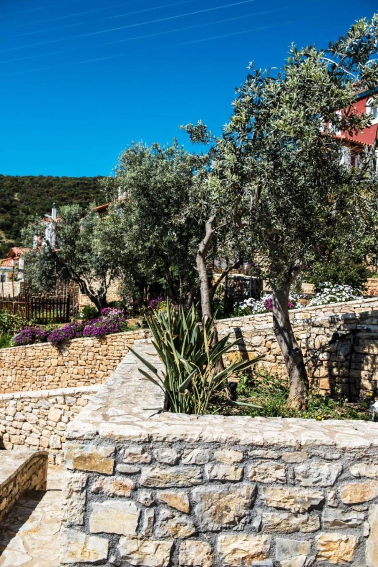 Apollo Romantic Sea View Villa Kivérion エクステリア 写真