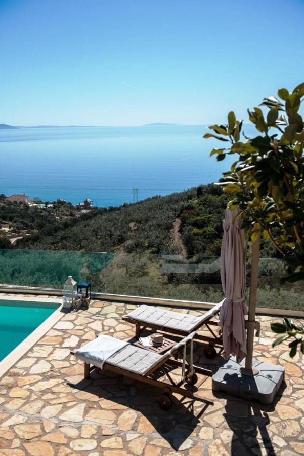 Apollo Romantic Sea View Villa Kivérion エクステリア 写真
