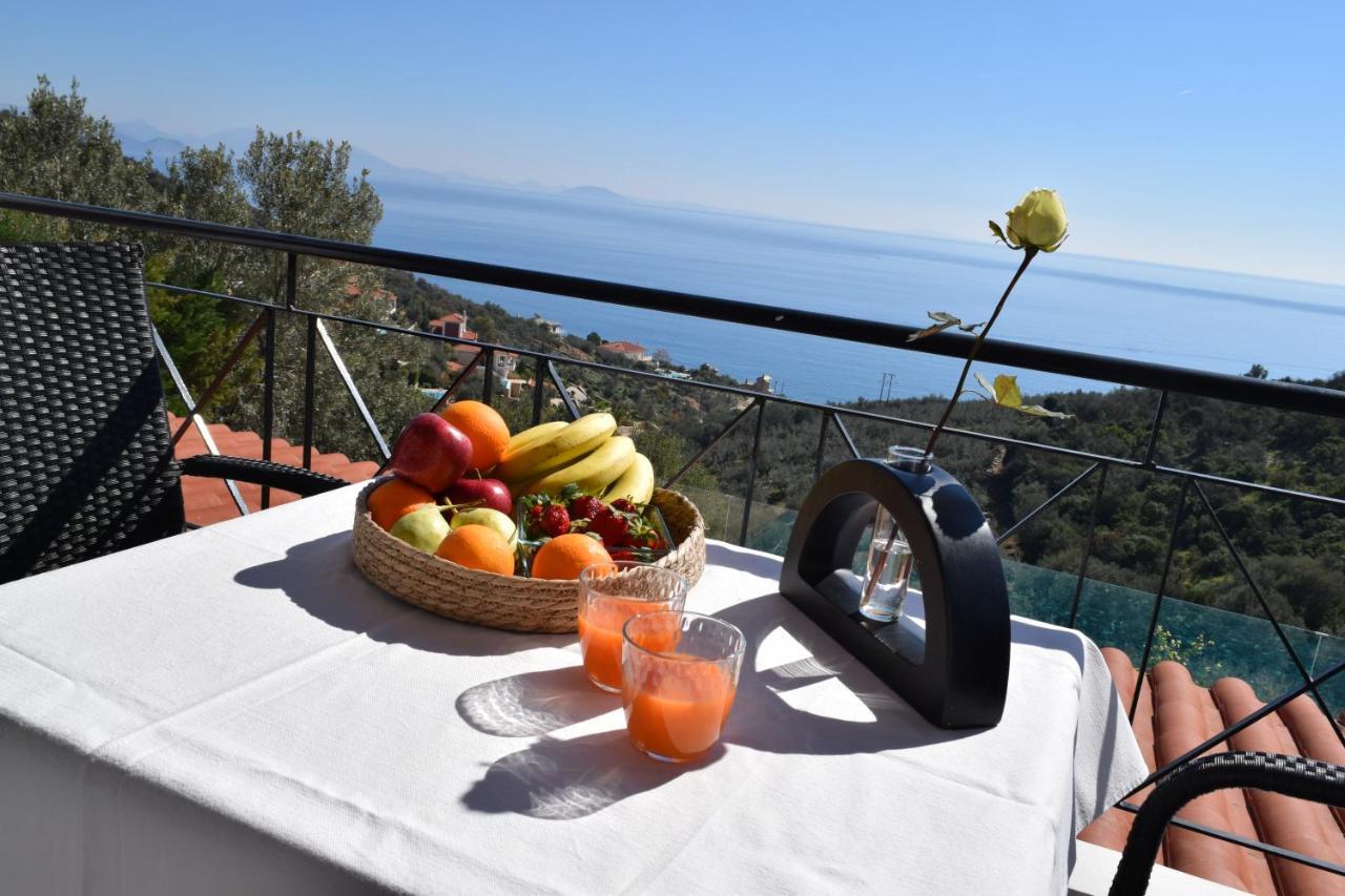 Apollo Romantic Sea View Villa Kivérion エクステリア 写真