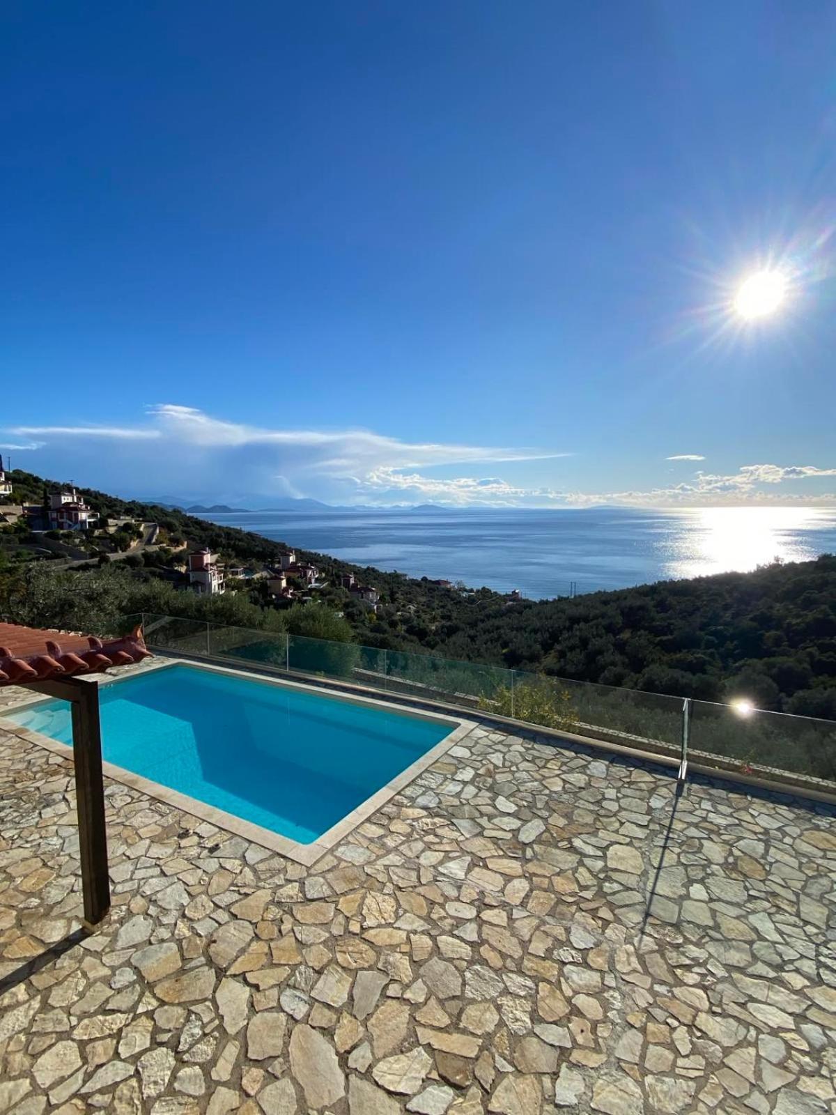 Apollo Romantic Sea View Villa Kivérion エクステリア 写真