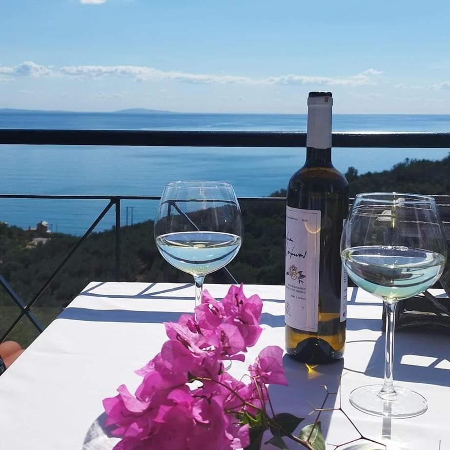 Apollo Romantic Sea View Villa Kivérion エクステリア 写真