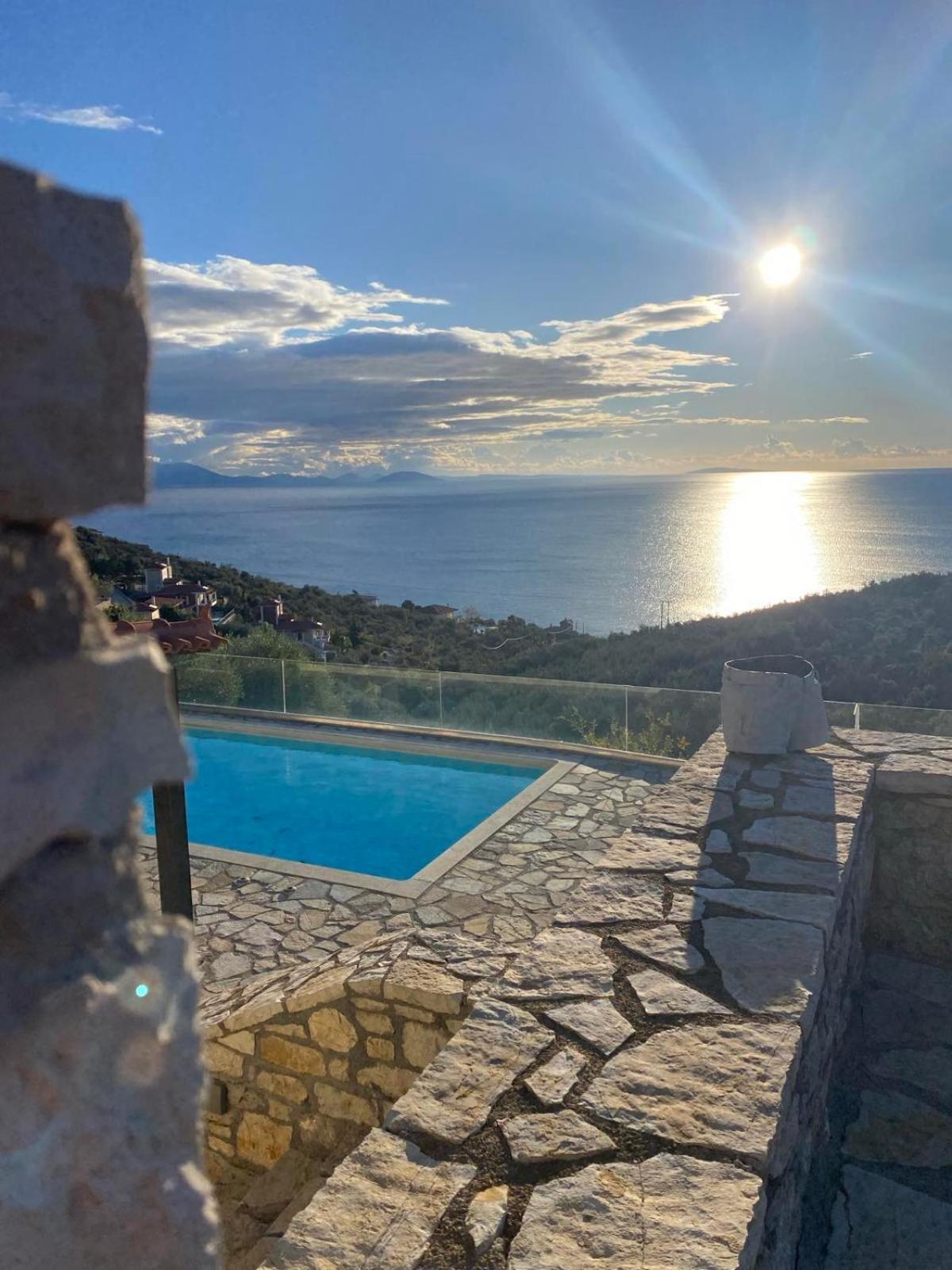 Apollo Romantic Sea View Villa Kivérion エクステリア 写真